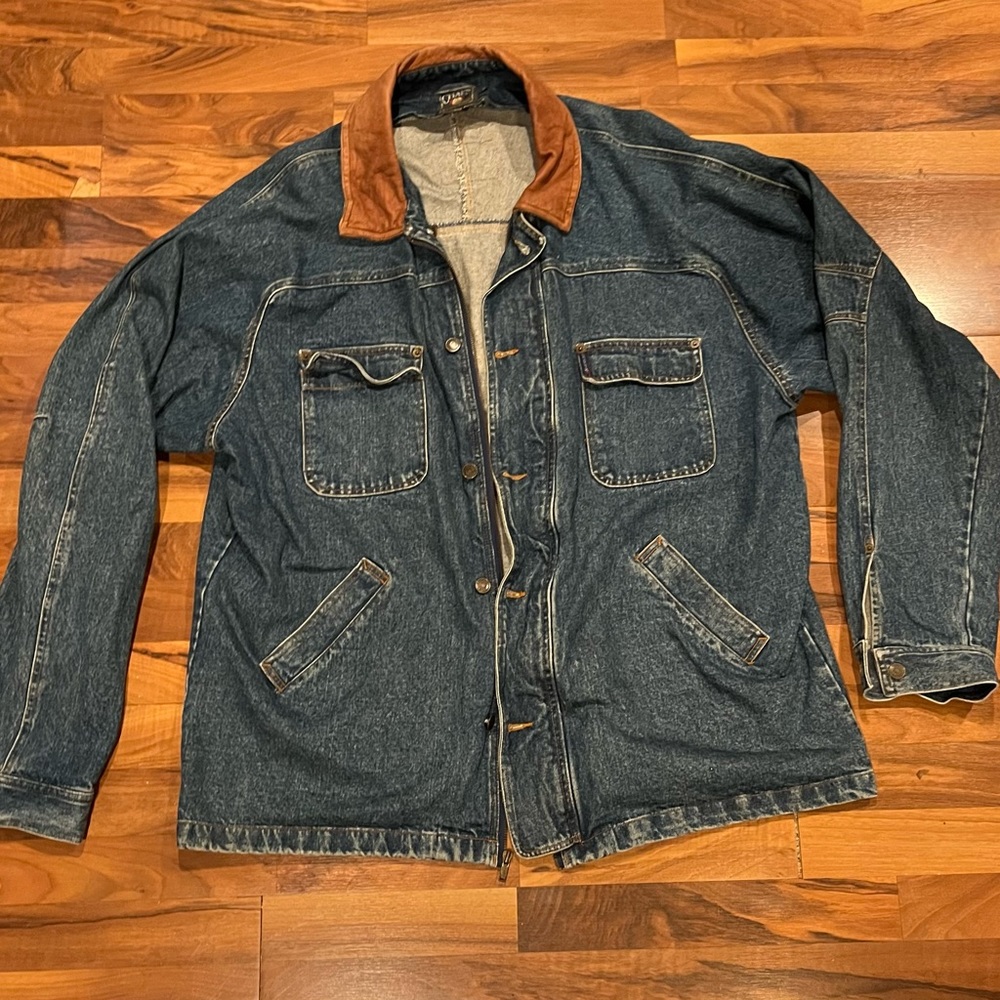 Vintage Chaps x Ralph Lauren Denim Trench Jacket